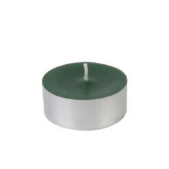 Zest Candle 2.25 In. Hunter Green Mega Oversized Tealights Candles (12-Box)-CTM-009 203363081