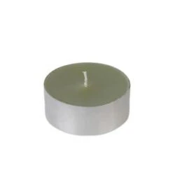 Zest Candle 2.25 In. Sage Green Mega Oversized Tealights Candles (12-Box)-CTM-010 203363082