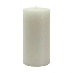 Zest Candle 3 In. X 6 In. Metallic White Scratch Pillar Candle Bulk (12-Box)-CPZ-164_12 203369643
